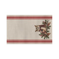 Owl & Plaid Tea Towel — Rustic Holiday Kitchen Linen