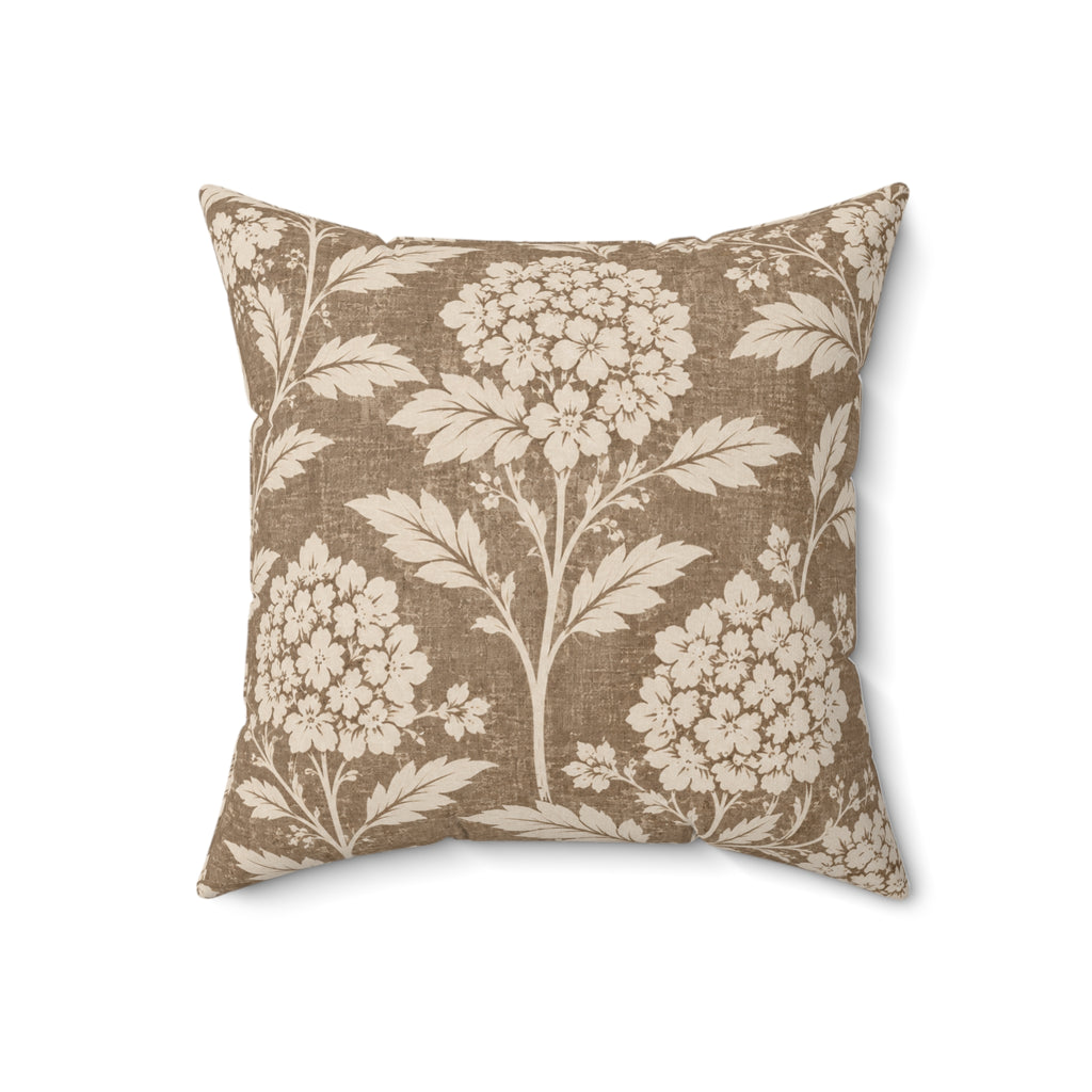 Modern Heirloom Botanical Square Pillow