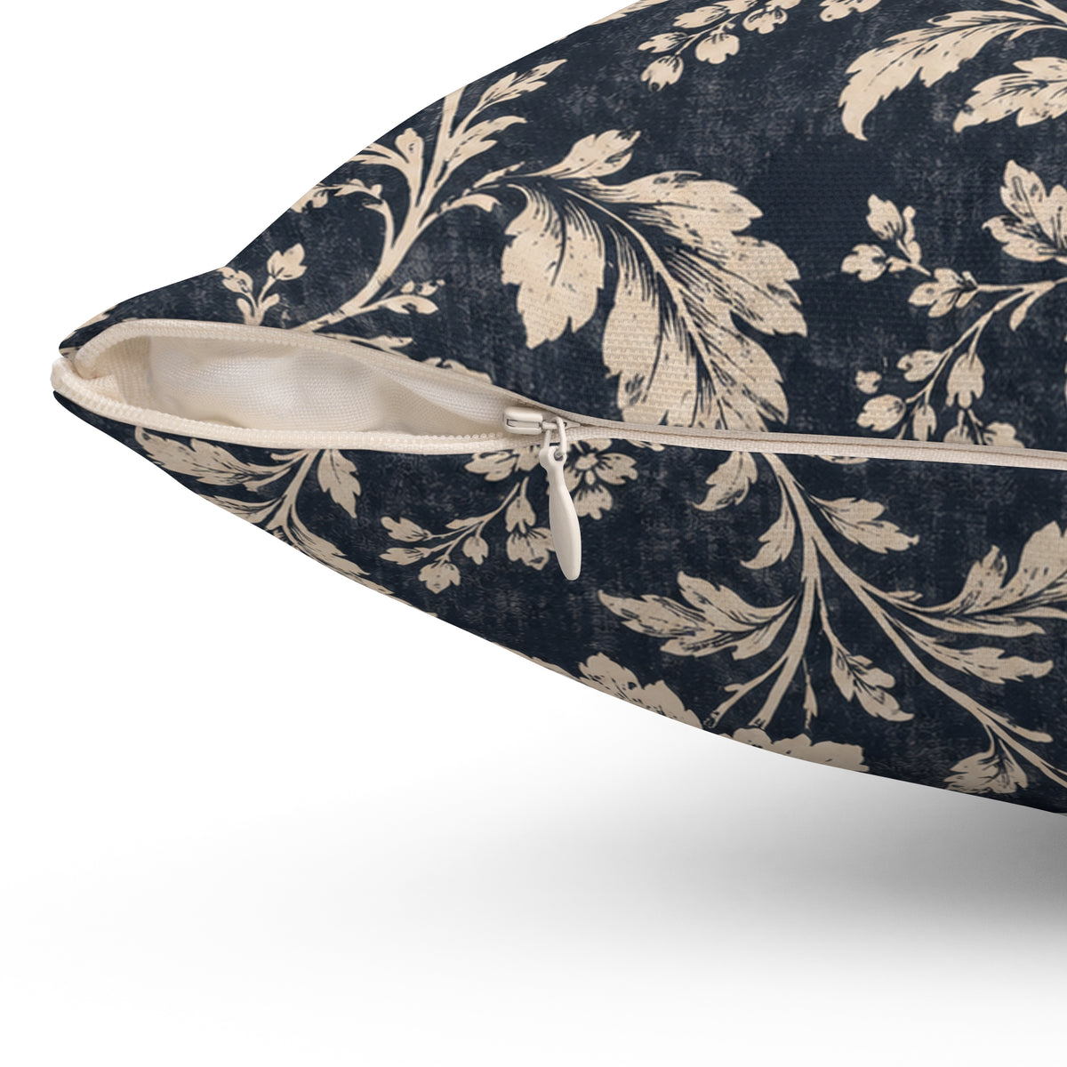 Modern Heirloom Midnight Floral Square Pillow