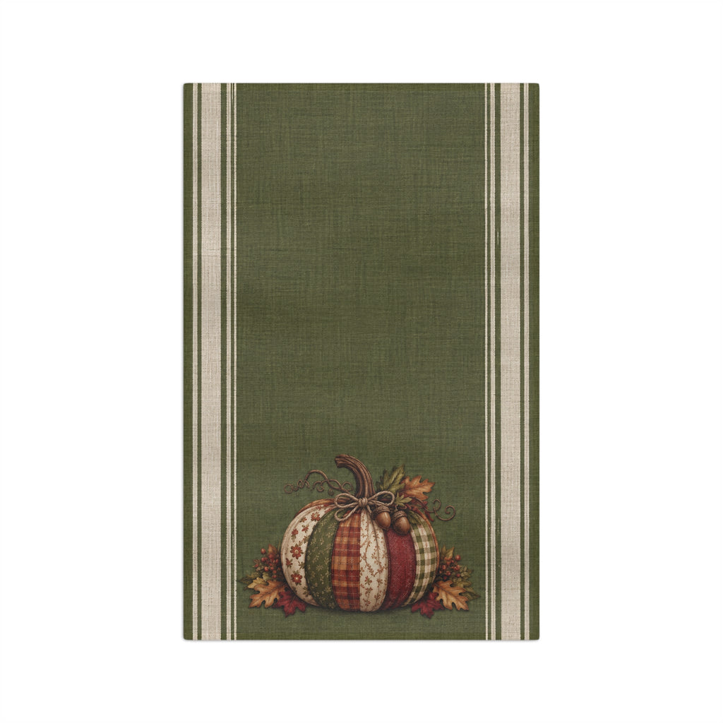Heirloom Pumpkin Patchwork Tea Towel | Fall Kitchen Decor