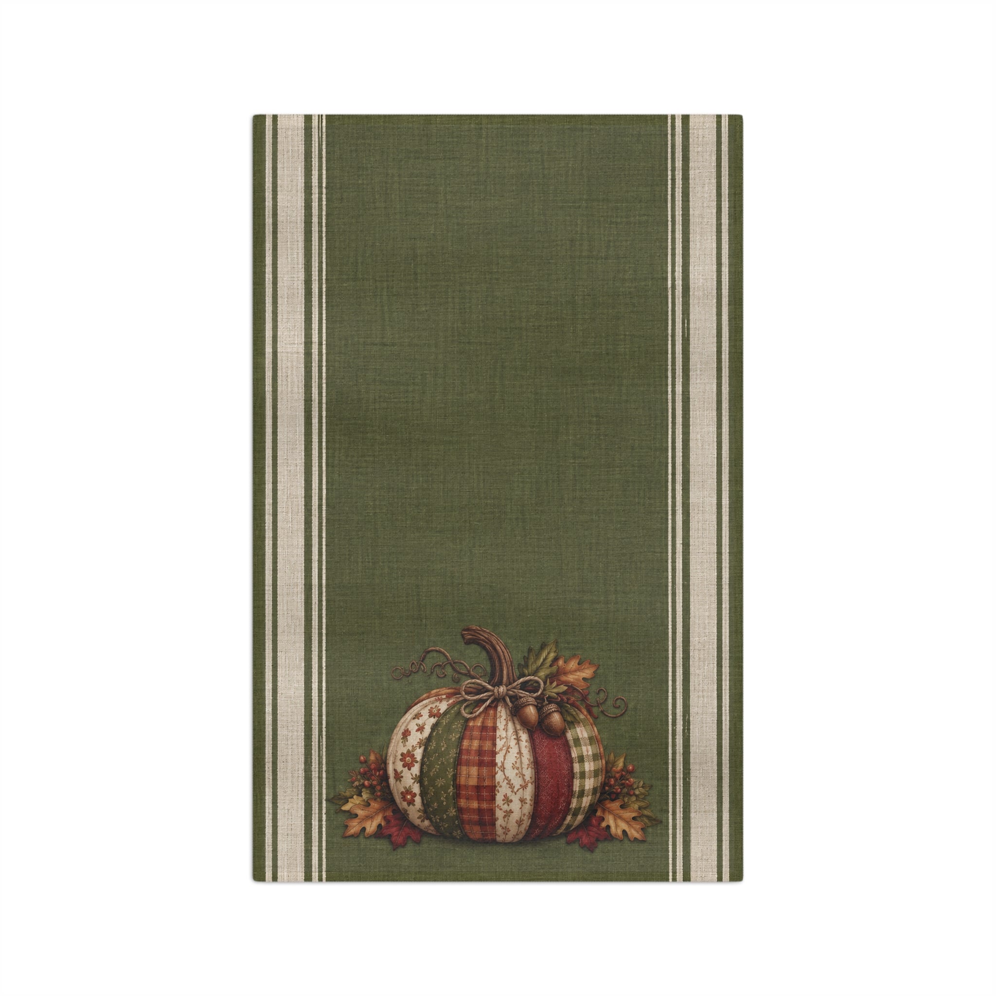 Heirloom Pumpkin Patchwork Tea Towel | Fall Kitchen Decor