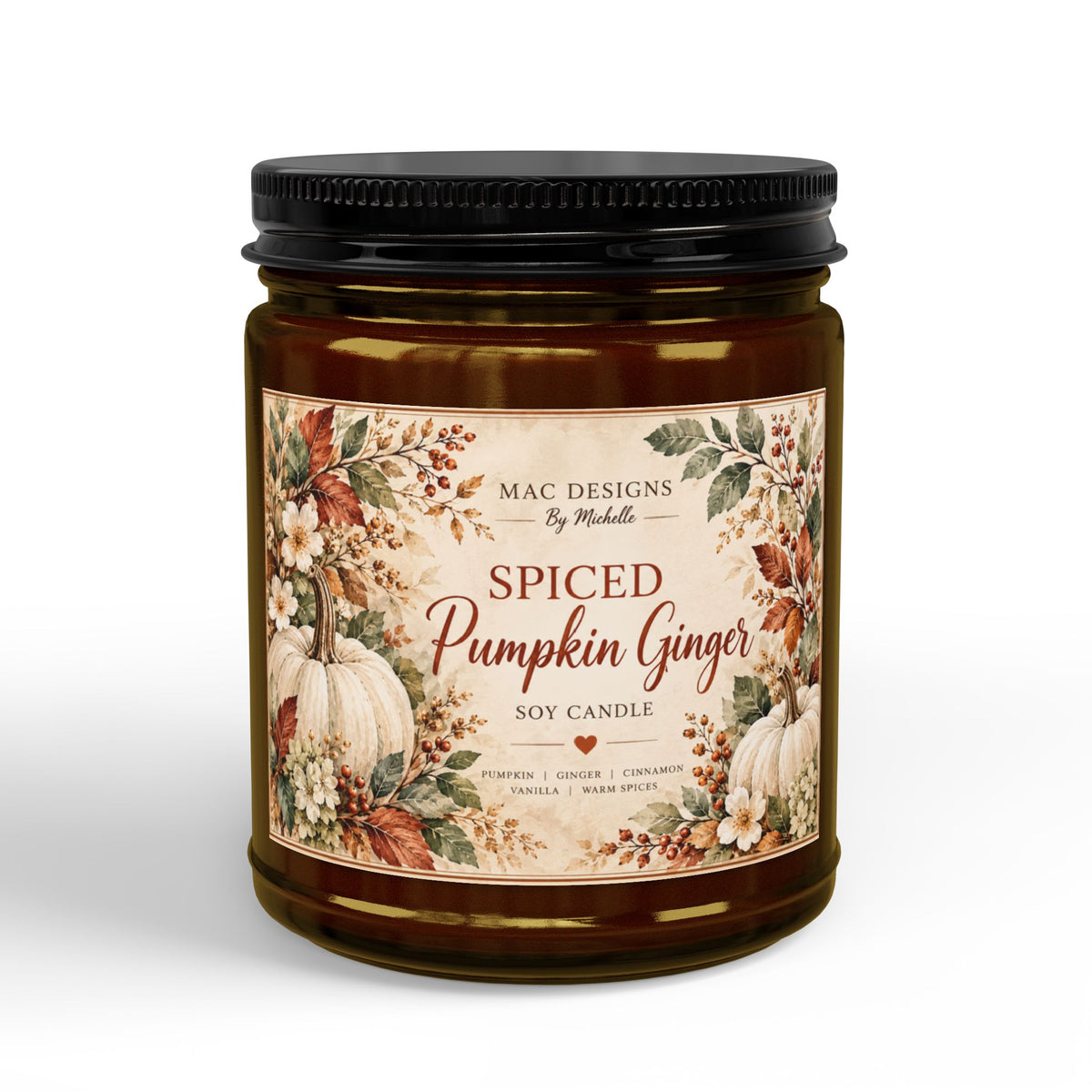 Spiced Pumpkin Ginger Soy Candle | Fall Cottage Collection