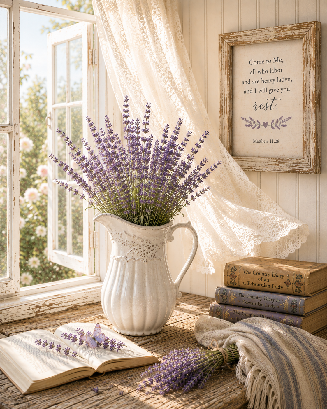 Lavender Pitcher
