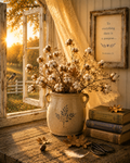 Autumn Cotton Stem