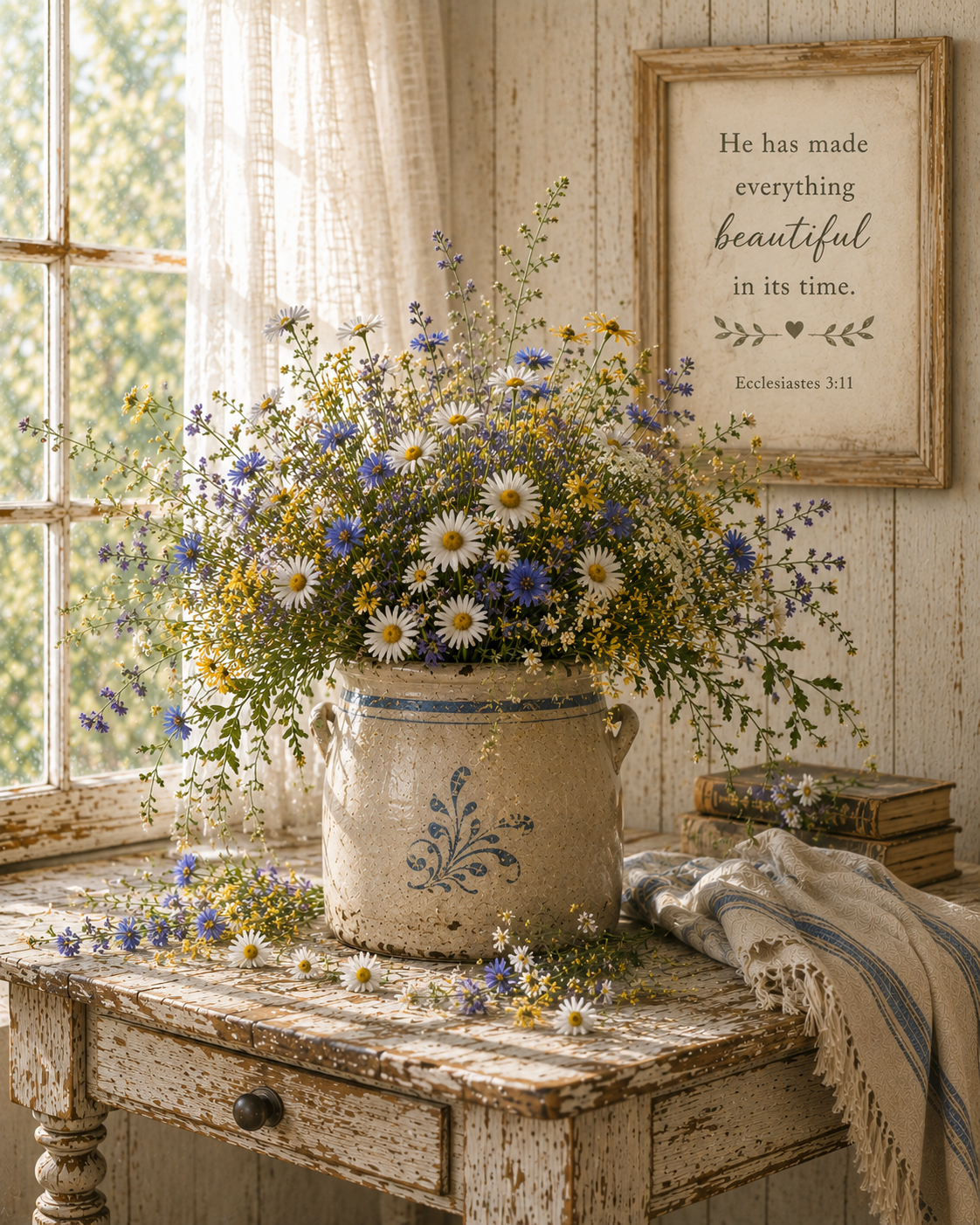 Wildflower Crock